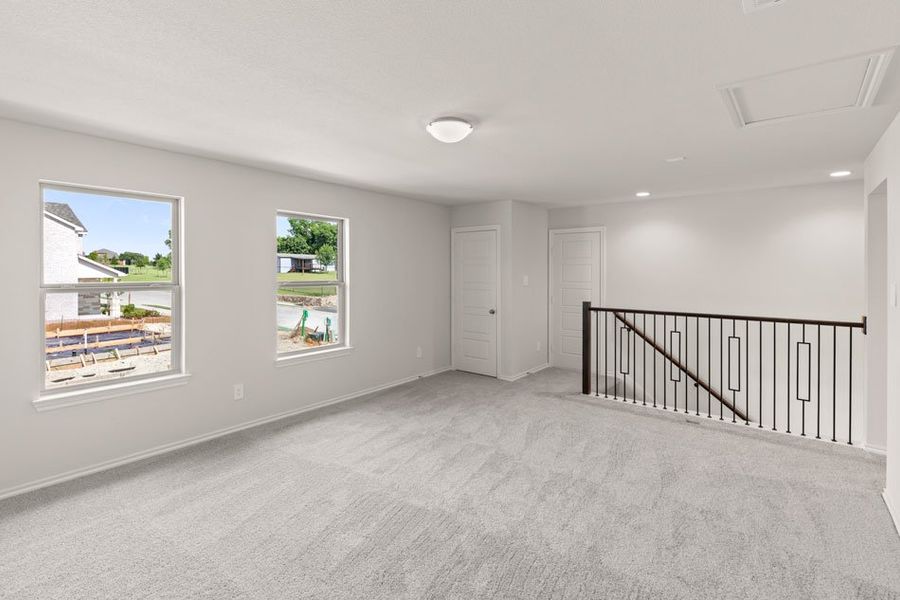 Representative exterior photo of a completed home built from the Willow by Impression Homes in ValleyBrooke, Mesquite, TX (Image 12).