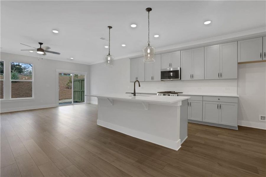 Furnished interior view inside a new home in , Dawsonville (Image 5).
