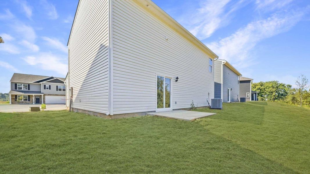 Exterior details and patio area of a home in Johnson Farms, Greeneville (Image 4).