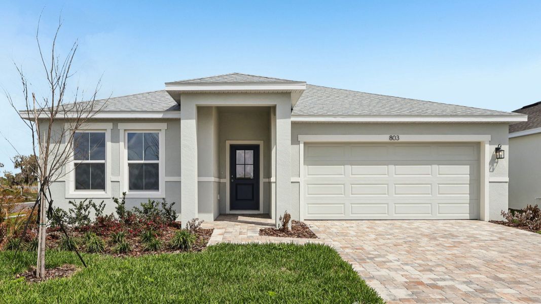 Representative exterior photo of a completed home built from the Castaway by DRB Homes in Willowbrook North, Winter Haven, FL (Image 23).