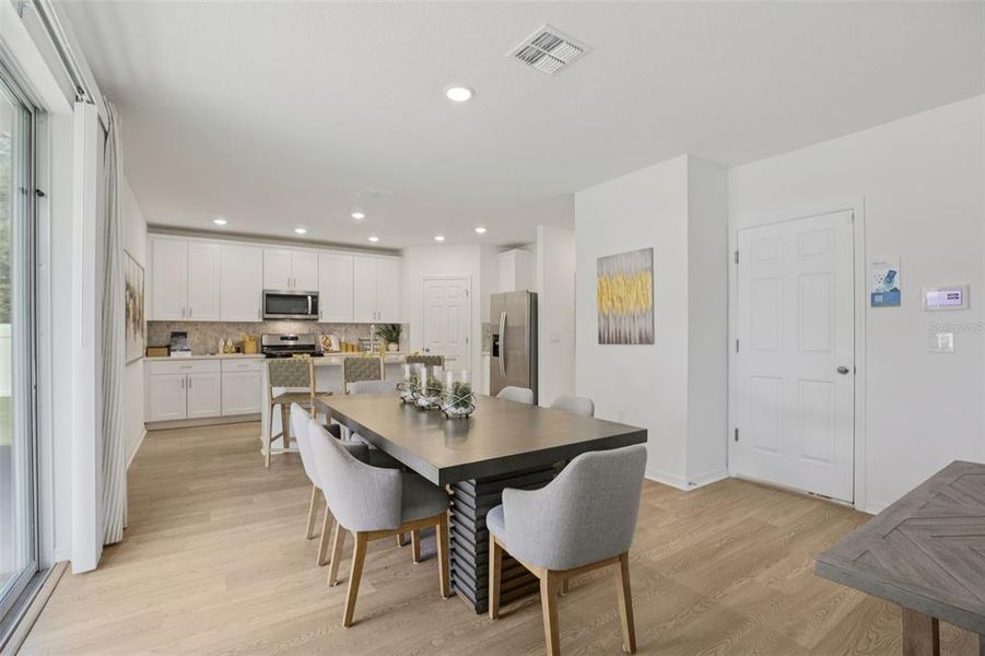 Furnished interior view inside a new home in Fox Pointe at Rivers Edge, Leesburg (Image 48).