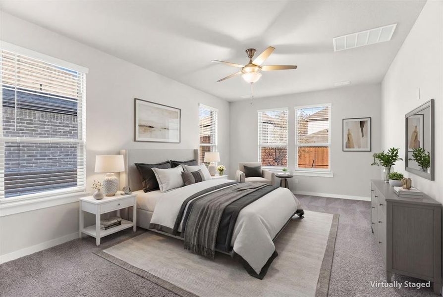 Primary Bedroom - Virtually Staged