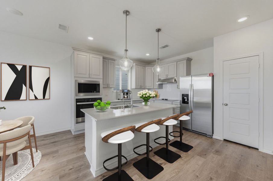 Representative furnished interior of a home built from the Parker by Pulte Homes in Nopal Valley, San Antonio (Image 11).