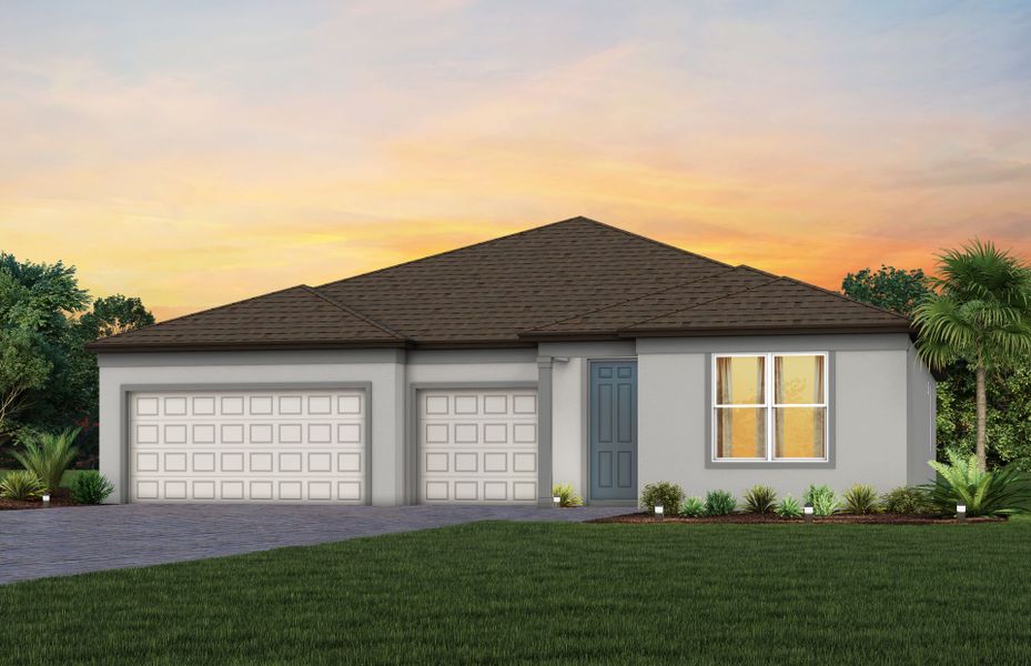 Representative exterior photo of a completed home built from the Mahogany by Pulte Homes in Spencer Glen, Riverview, FL (Image 17). Representative exterior photo of a completed home built from the Mahogany by Pulte Homes in Spencer Glen, Riverview, FL (Image 17).