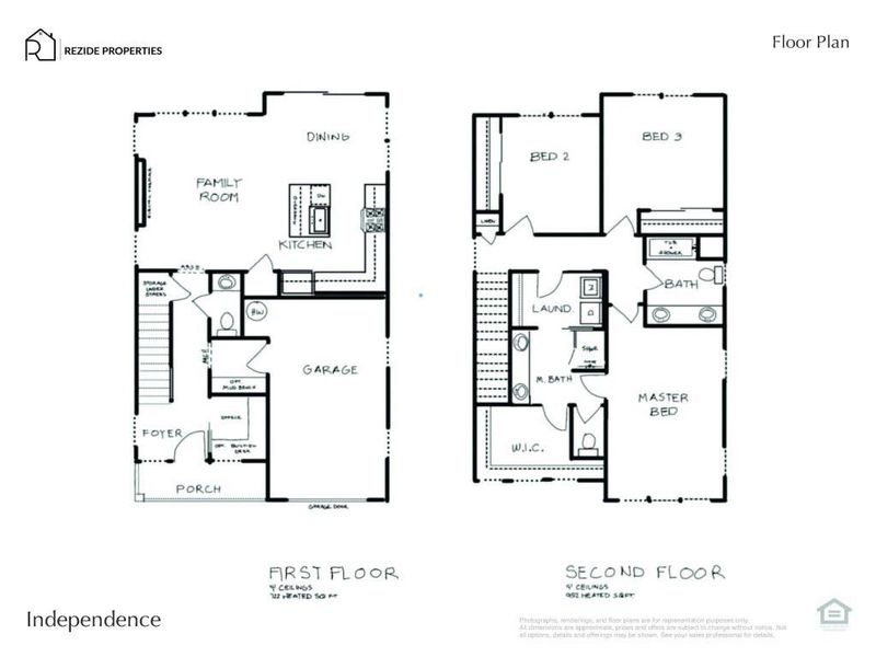 2D floor plan layout of this home in , Woodstock, GA (Image 3).