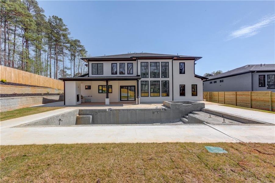 Exterior details and patio area of a home in , Sugar Hill (Image 3). Exterior details and patio area of a home in , Sugar Hill (Image 3).