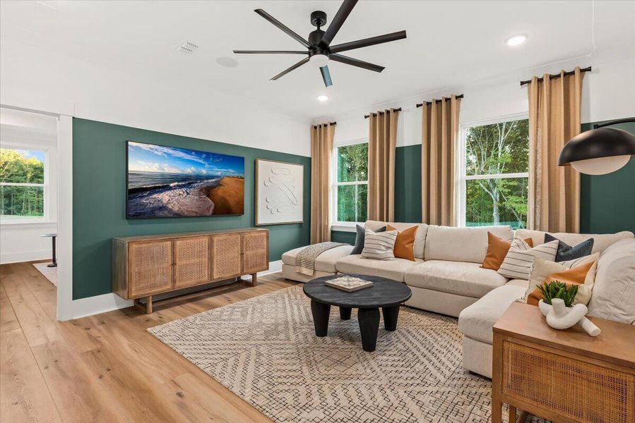 Furnished interior view inside a new home in Park's Edge at Carolina Bay, Charleston (Image 27).