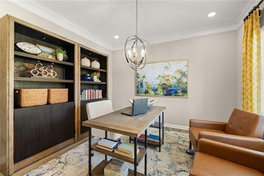 Furnished interior view inside a new home in Oakmont, Dallas (Image 8).