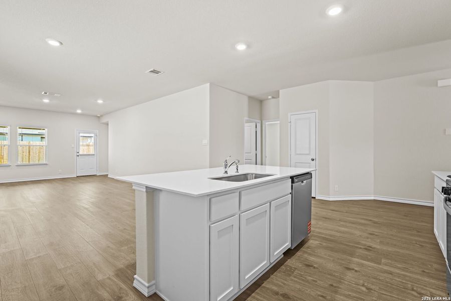 Furnished interior view inside a new home in Brookstone Creek, San Antonio (Image 4).