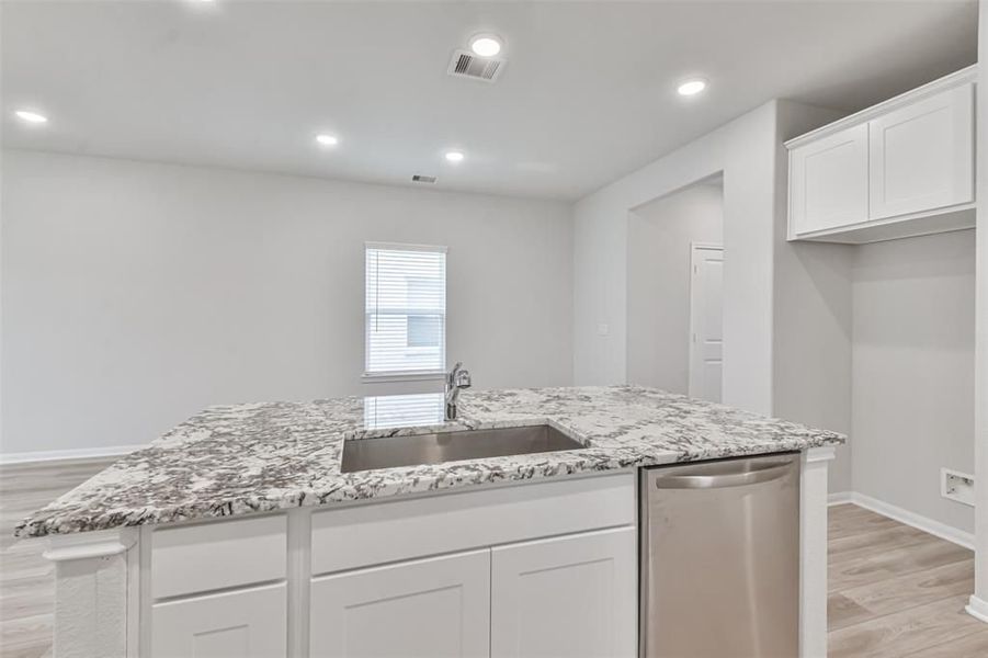 Furnished interior view inside a new home in Lakes at Black Oak, Magnolia (Image 46).