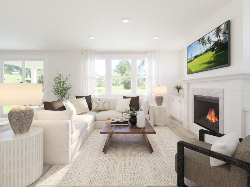 Furnished interior view inside a new home in Station Hill - Estate Series, Franklin (Image 5).