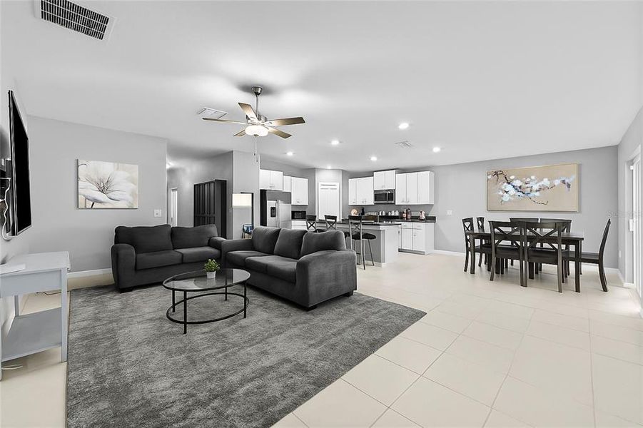 Furnished interior view inside a new home in Abbott Square: The Executives, Zephyrhills (Image 11).