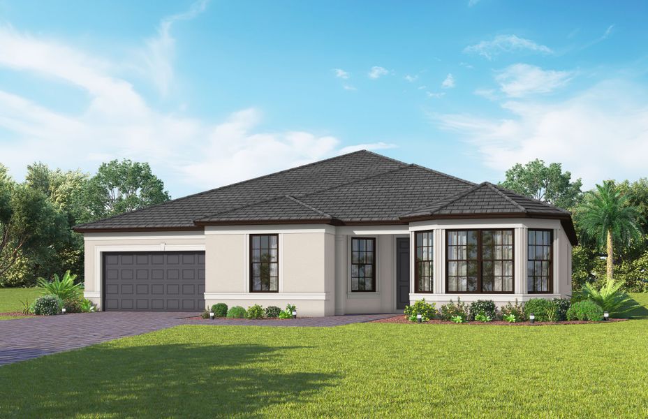 Representative exterior photo of a completed home built from the Reverence by Del Webb in Del Webb Naples, Ave Maria, FL (Image 23).
