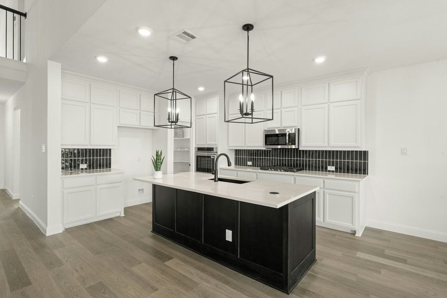 Furnished interior view inside a new home in Westside Preserve, Midlothian (Image 10).