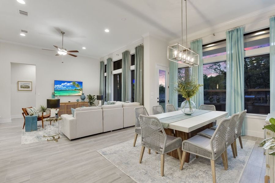 Representative furnished interior of a home built from the Siena III by Giddens Homes in Clearwater Ranch, Liberty Hill (Image 11).