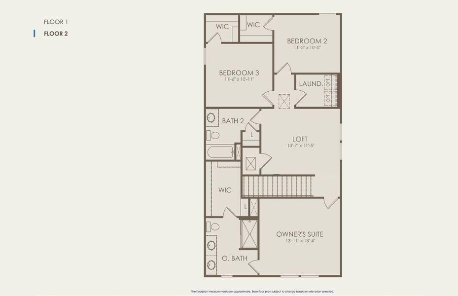 Juniper Floor Plan, Quick Move-In Home, Floor 2