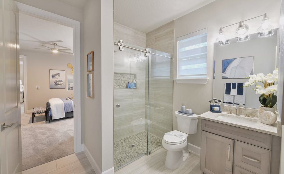 Furnished interior view inside a new home in The Reserve at Plantation Bay, Bunnell (Image 37).