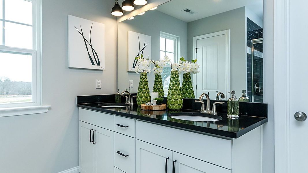 Furnished interior view inside a new home in Station Pointe, Angier (Image 23).