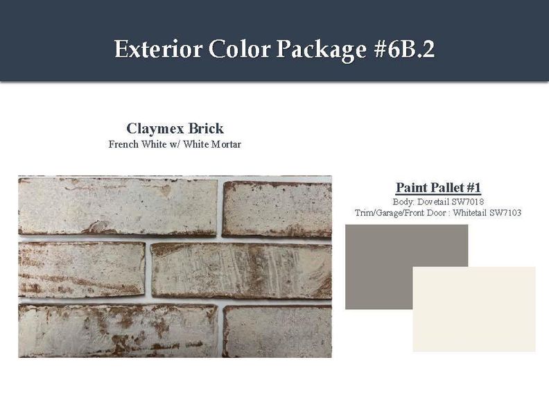 Sample of building materials used in homes in Windrose Green, Angleton (Image 3).