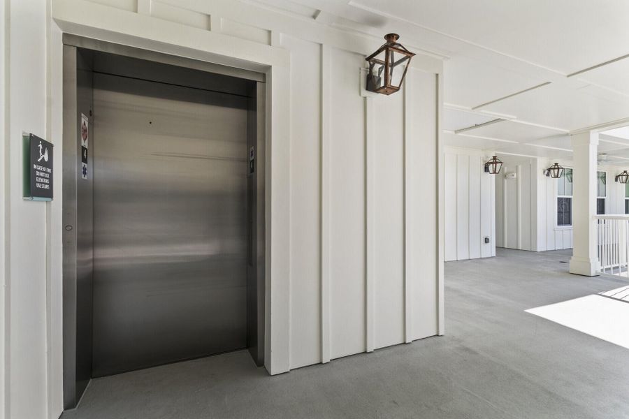 Exterior details and patio area of a home in , Charleston (Image 21).