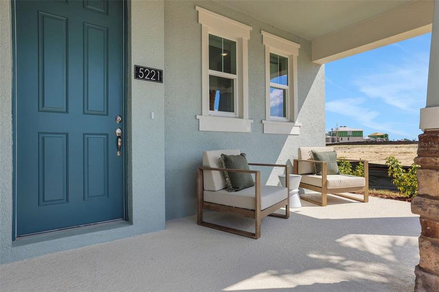 Exterior details and patio area of a home in Crossroads at Kelly Park, Apopka (Image 3).