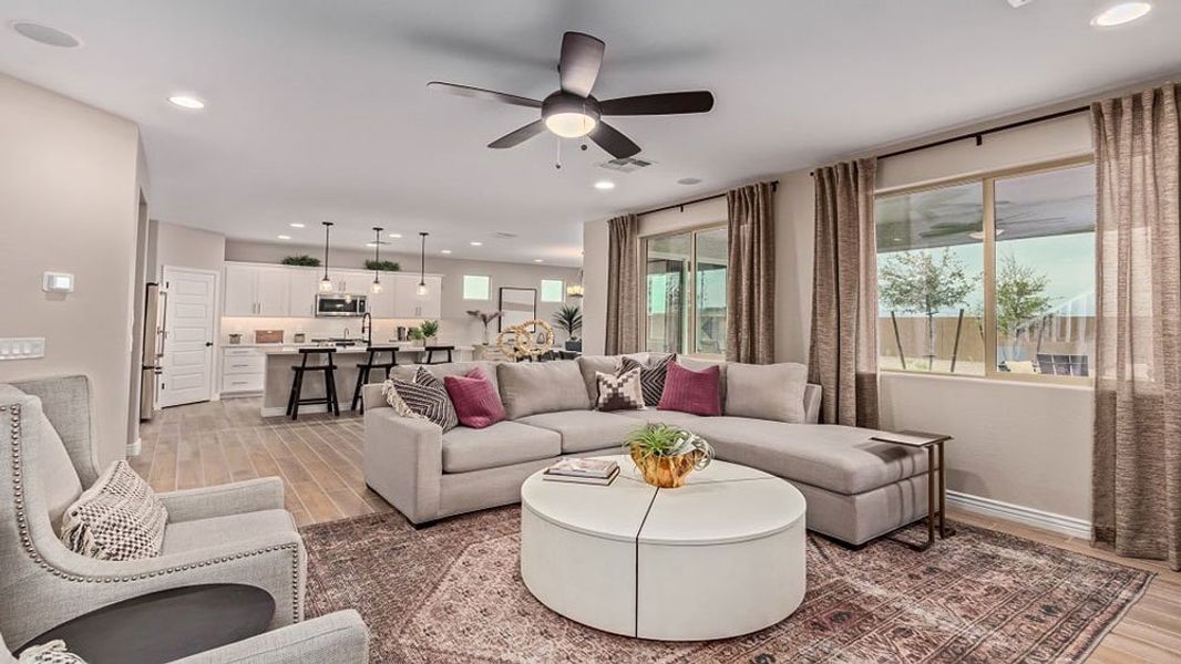 Representative furnished interior of a home built from the Paisley by Taylor Morrison in Paradisi Discovery Collection, Surprise (Image 6).