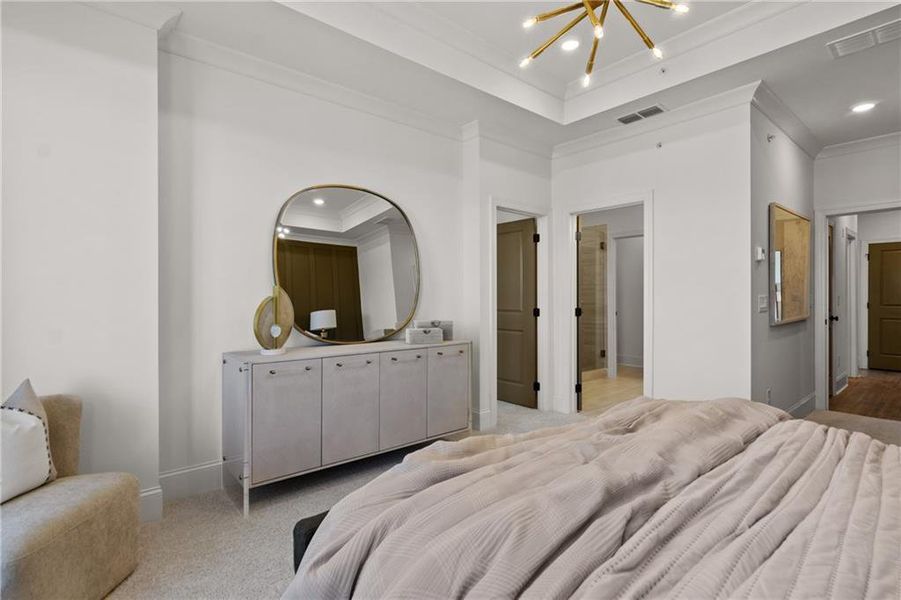 Furnished interior view inside a new home in IveyBrooke, Alpharetta (Image 7).