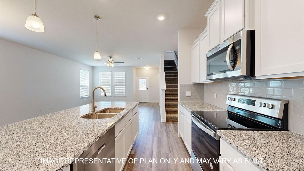 Furnished interior view inside a new home in Turnbo Ranch Traditions, Killeen (Image 3).