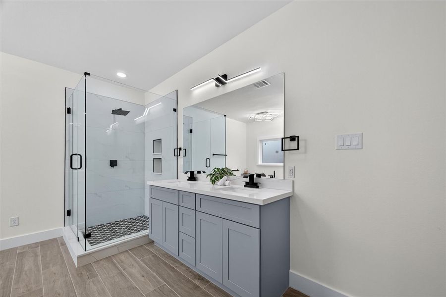 Furnished interior view inside a new home in , Crosby (Image 6).