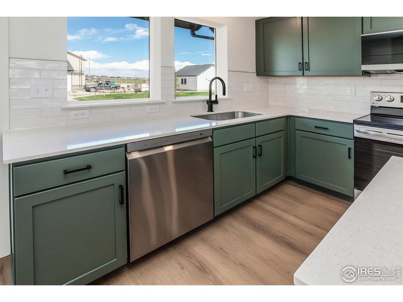Furnished interior view inside a new home in Bloom Trailblazer Collection - Single Family Homes, Fort Collins (Image 9).