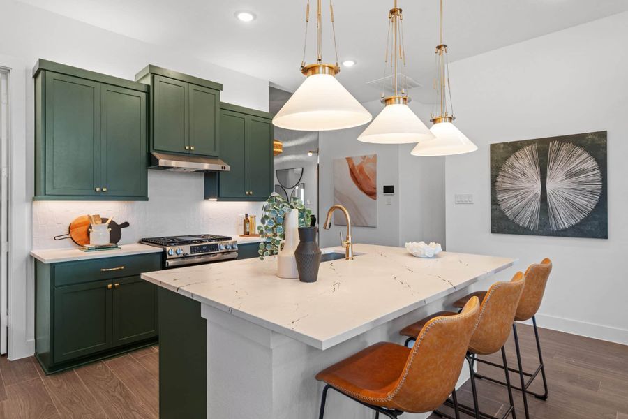 Furnished interior view inside a new home in Beacon Point, Texas City (Image 13).
