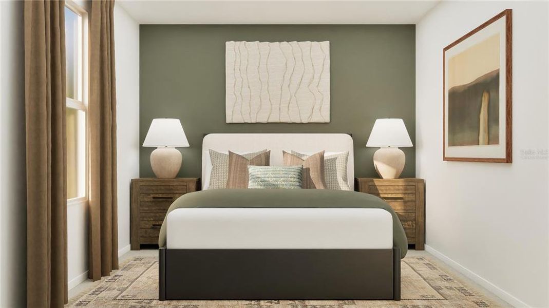 Furnished interior view inside a new home in Crosswinds, Haines City (Image 9).