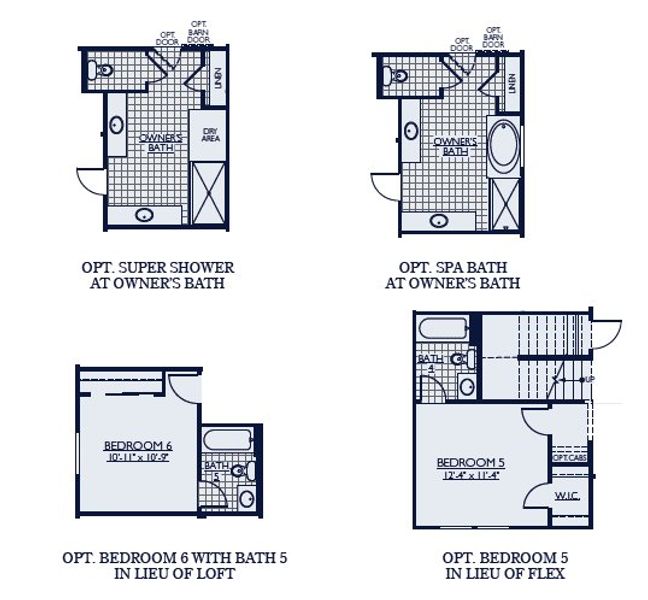2D floor plan layout for the Willow by William Ryan Homes in Alta Vida at Westpark, Buckeye, AZ (Image 5).