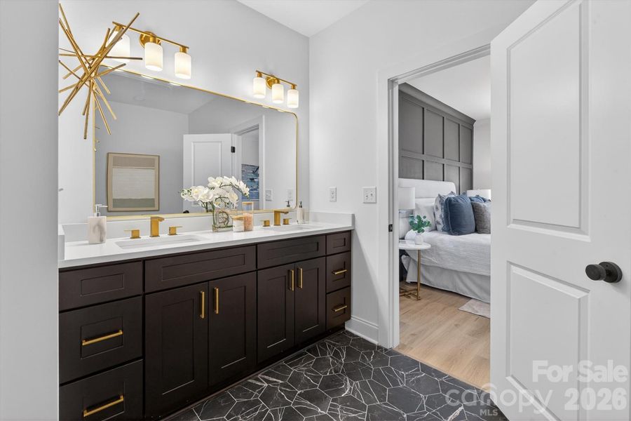 Furnished interior view inside a new home in , Charlotte (Image 26).