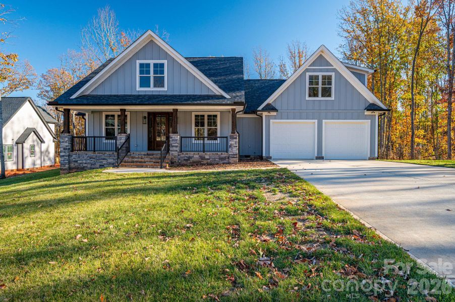 Front exterior of a new home in , Lincolnton, NC, highlighting curb appeal (Image 21).