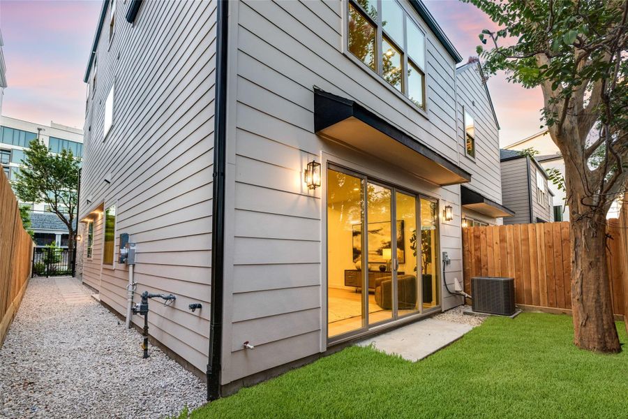 Exterior details and patio area of a home in , Houston (Image 3). Exterior details and patio area of a home in , Houston (Image 3).