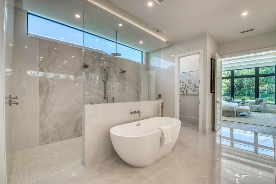 Furnished interior view inside a new home in , Palm Beach Gardens (Image 35).