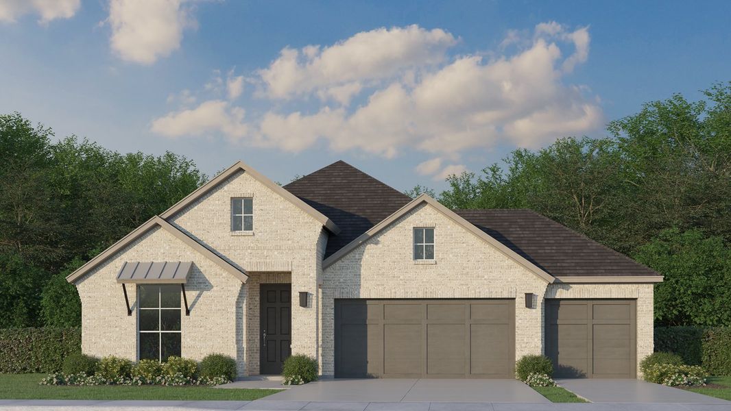 Plan 1522 Elevation C with 3 Car Garage Plan 1522 Elevation C with 3 Car Garage