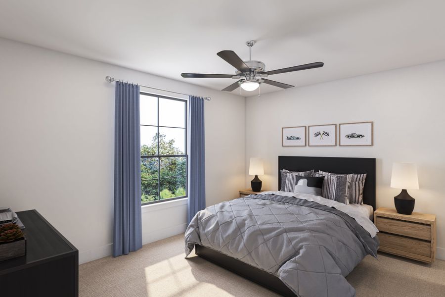 Representative furnished interior of a home built from the Salerno by Tri Pointe Homes in The Estates at James Lane, Fulshear (Image 23).