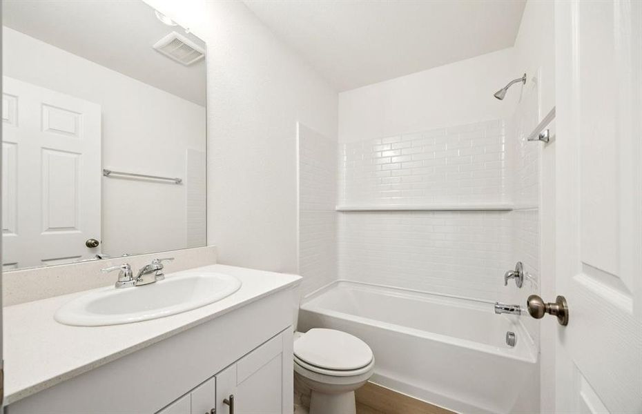 Secondary bath on first floor Secondary bath on first floor