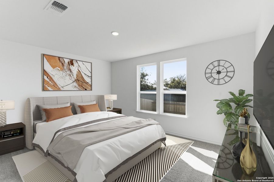 Furnished interior view inside a new home in Meadows at Clear Springs, New Braunfels (Image 8).