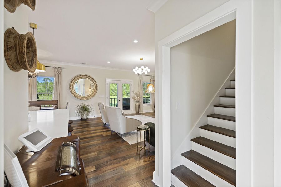 Furnished interior view inside a new home in , Meggett (Image 44).