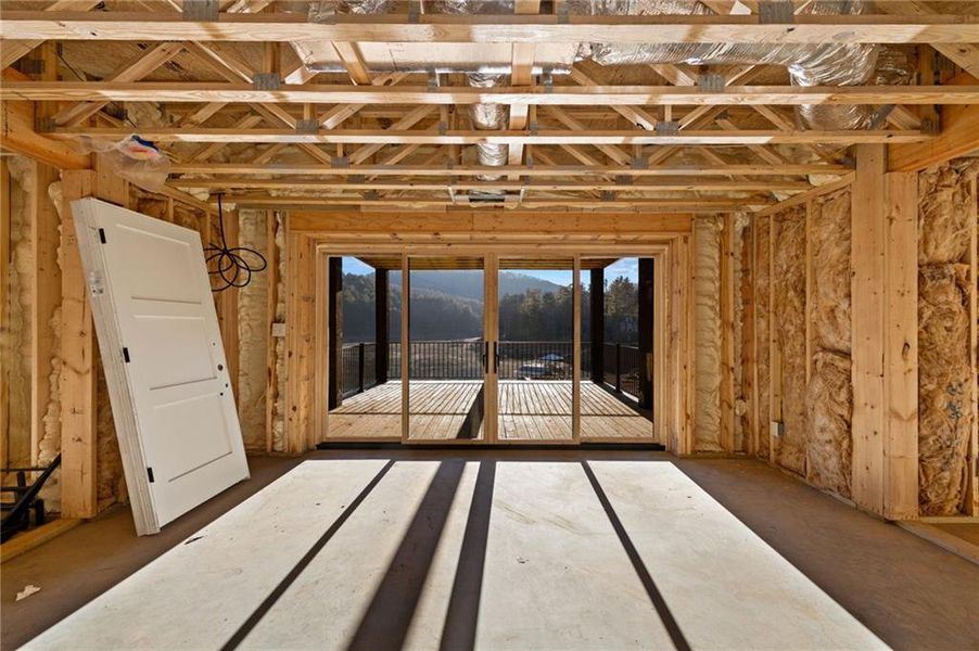 In-progress construction of a new home in , Blue Ridge, GA (Image 46).