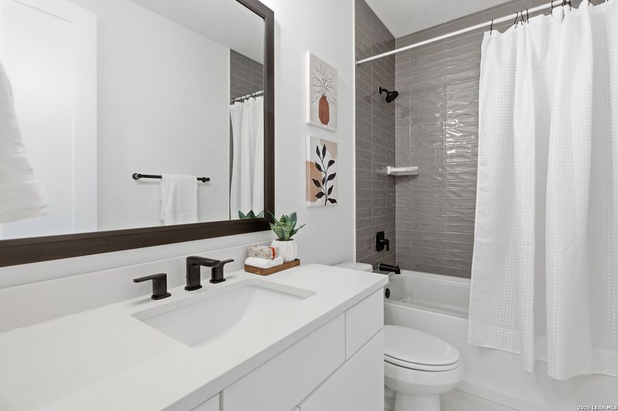 Furnished interior view inside a new home in , Austin (Image 49).