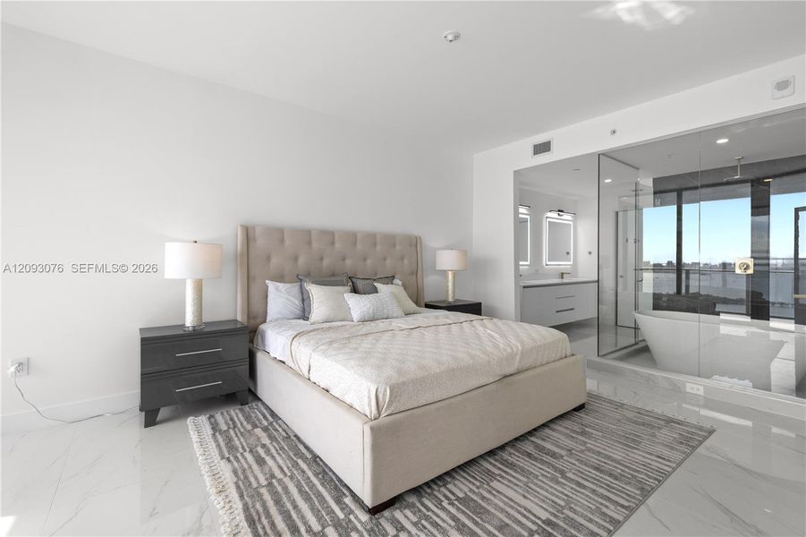Furnished interior view inside a new home in Aria Reserve, Miami (Image 38).