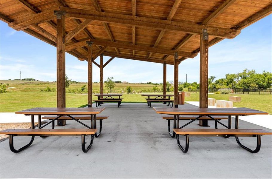 picnic tables