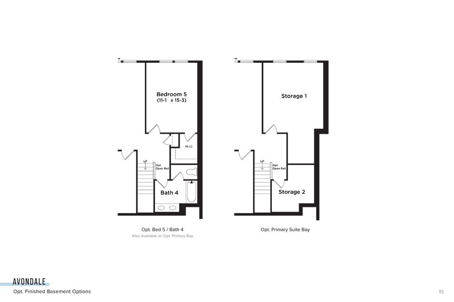 2D floor plan layout for the Avondale by DRB Homes in Bluffs at Sun Colony, Longs, SC (Image 4).