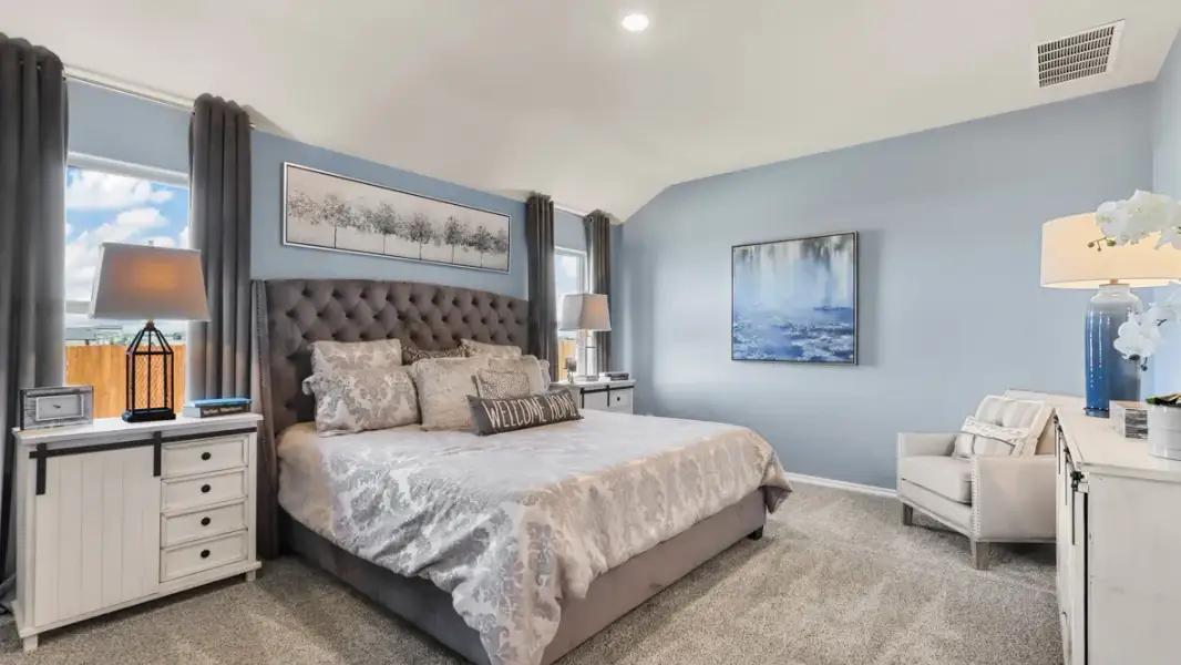 Furnished interior view inside a new home in Rosewood at Beltmill, Fort Worth (Image 22).