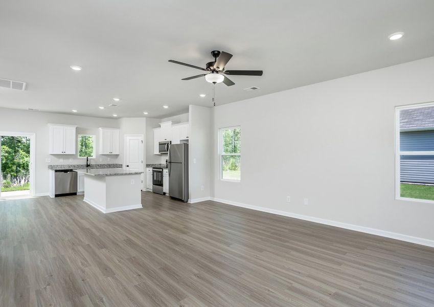 Open-concept floor plan Open-concept floor plan