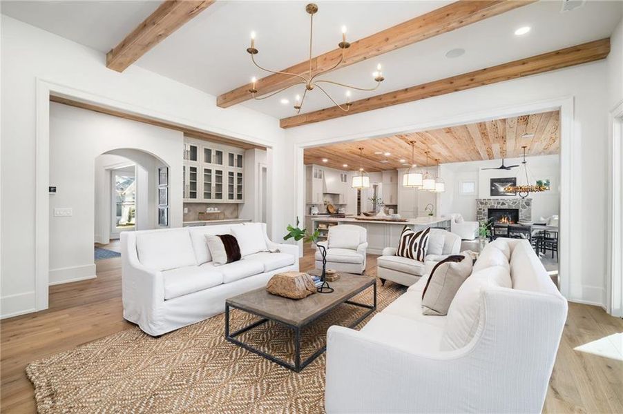 Furnished interior view inside a new home in , Alpharetta (Image 52).